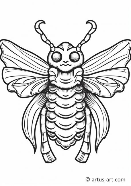 Moth Coloring Page